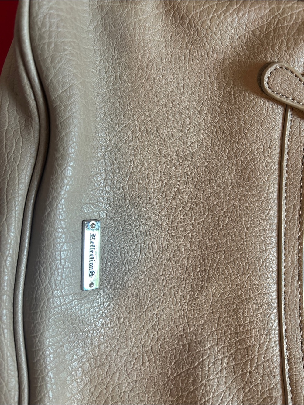 Relic Pebbled Shoulder Bag in Light Tan
